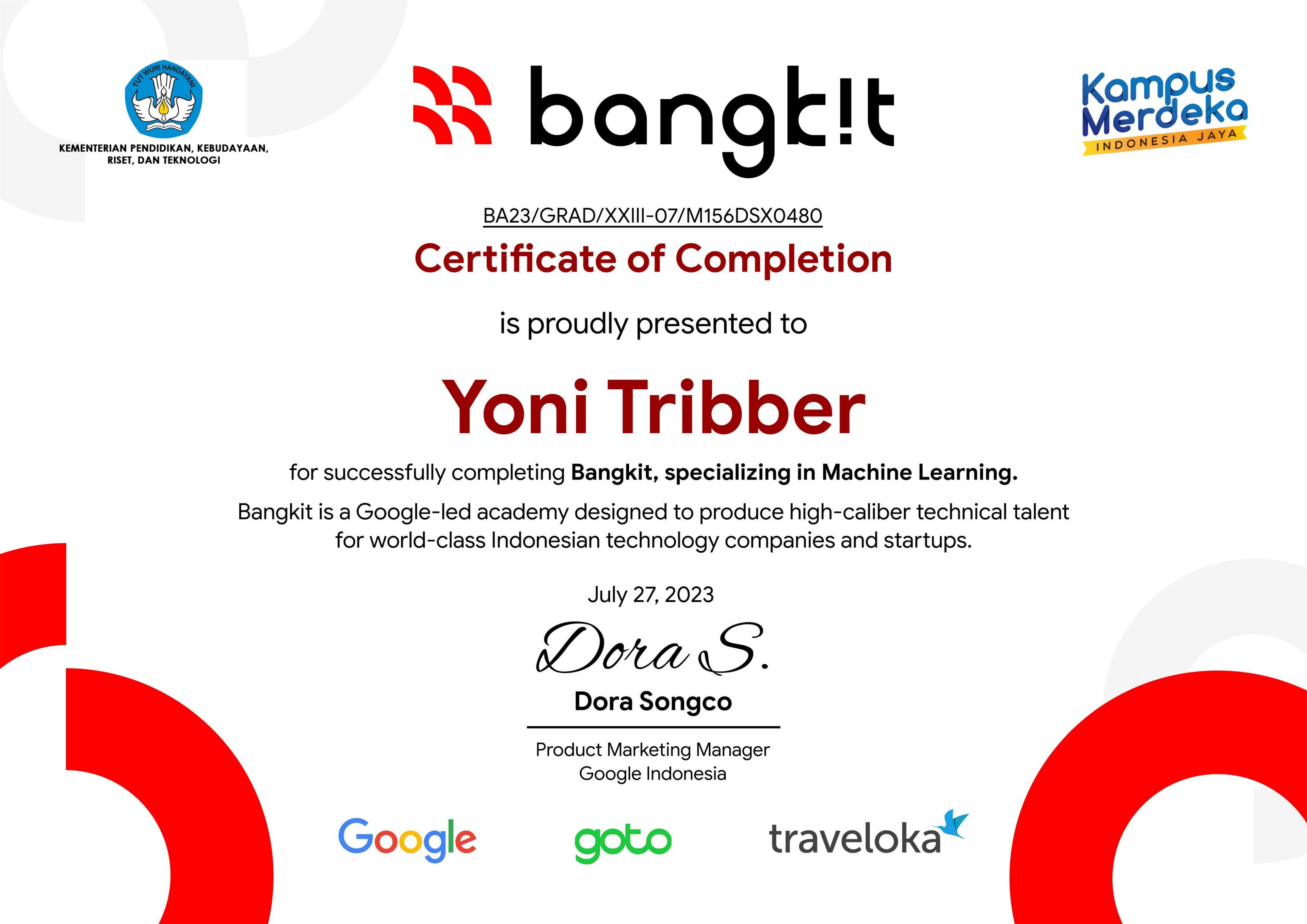 Bangkit Academy Graduate